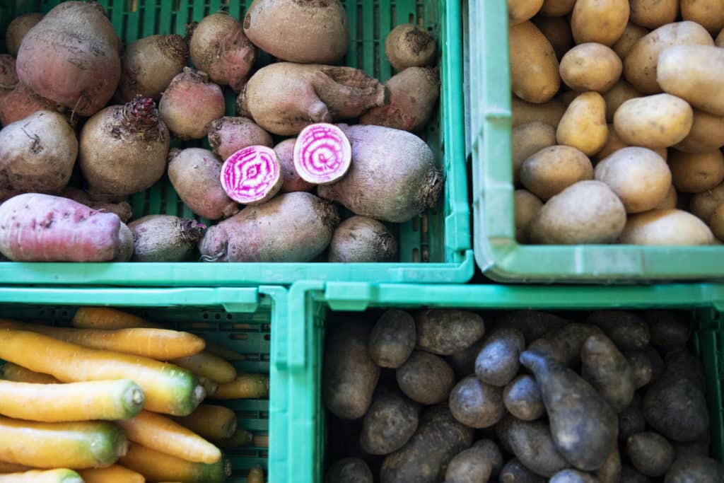 L'agriculture travaille. Commerce à la ferme, vente directe, Jardin de Closy, Laetitia Roset, légumes.